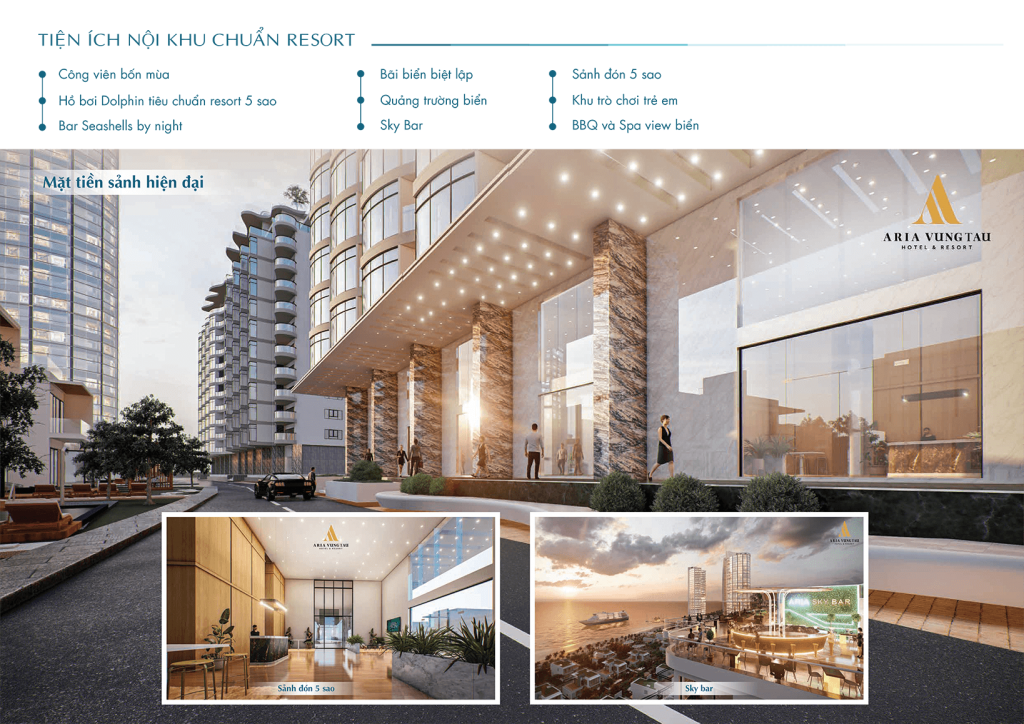 Tiện ích dự án Aria Vũng Tàu Hotel & Resort
