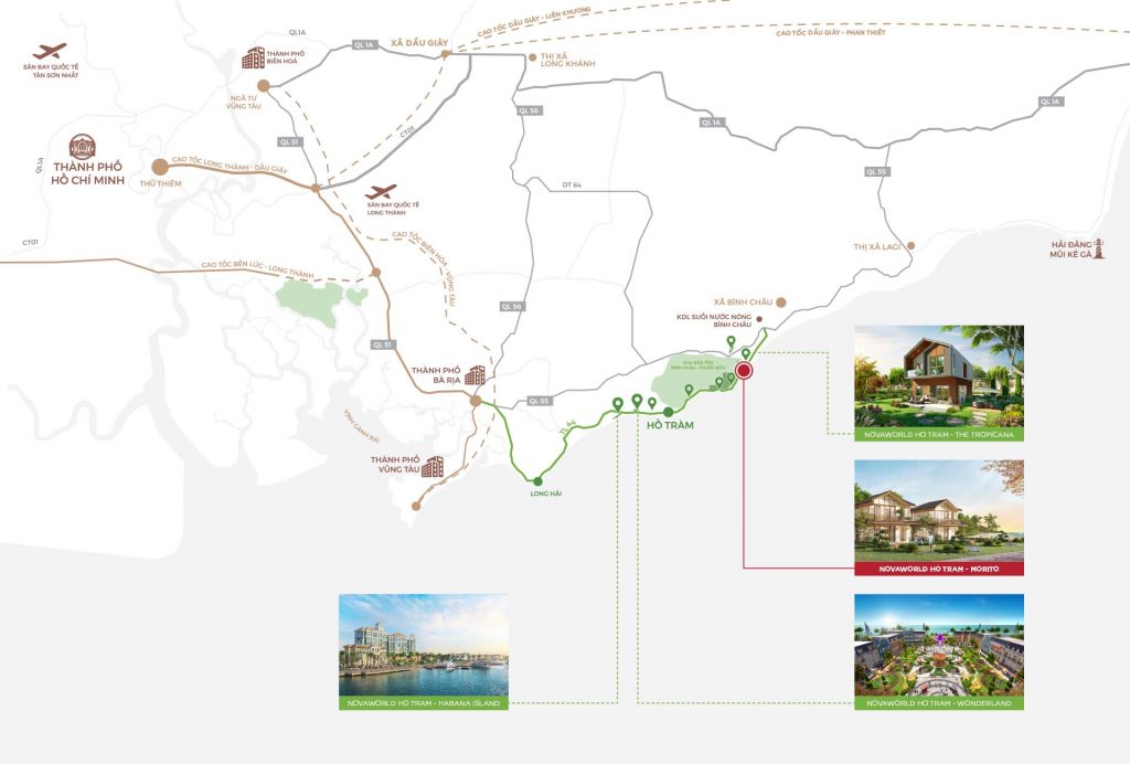Mặt bằng Novaworld Hồ Tràm